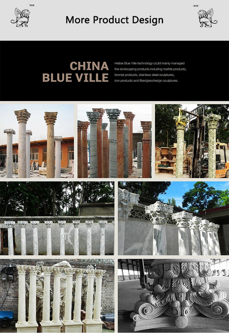 China Manufacture Cheap Price Natural Granite Marble Stone Pillar Column Mcc-01