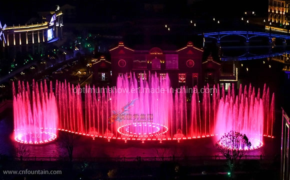 Fountain Supplier Oudoor Stone Garden Large Pool Dancing Water Music Molds Fountains with RGB Lights