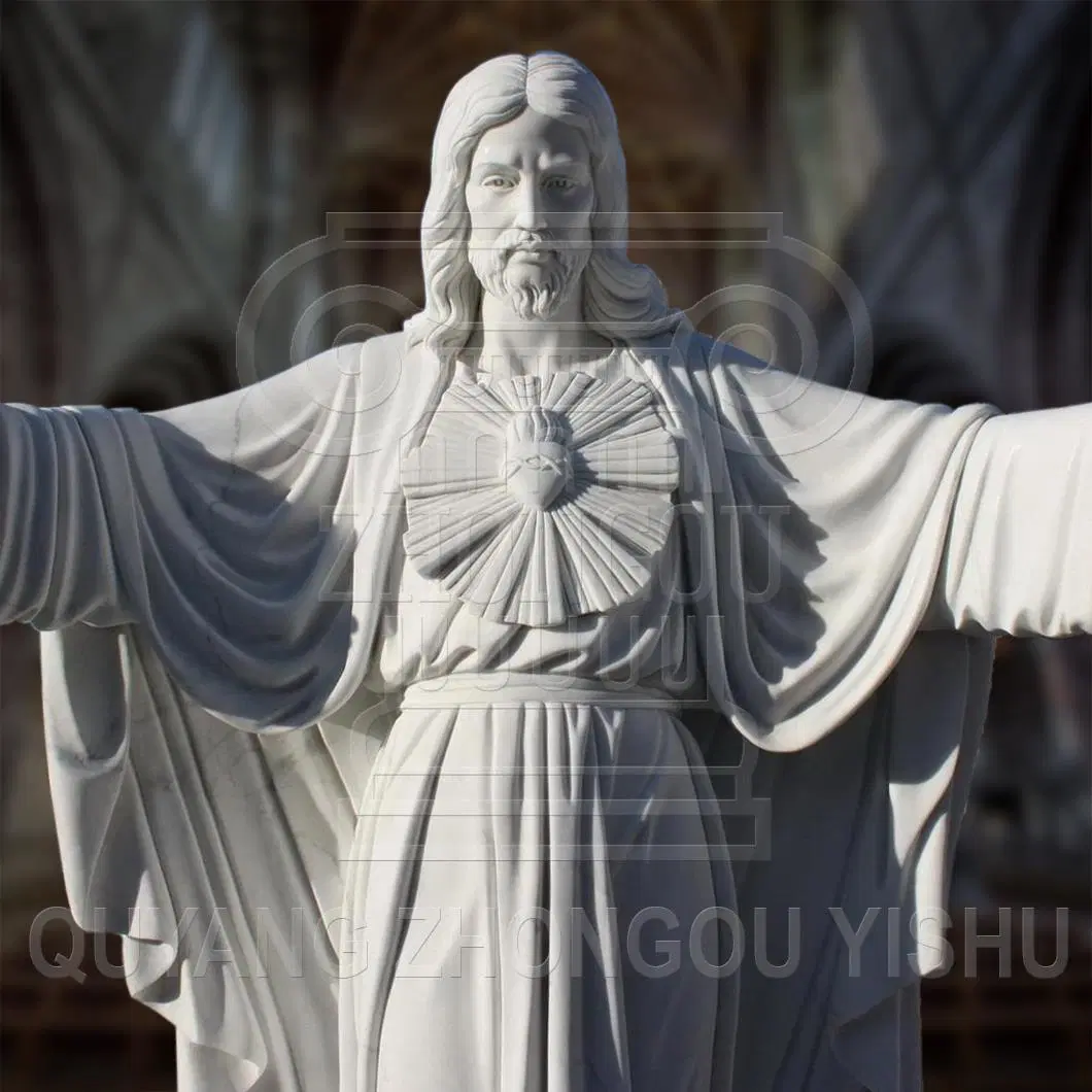 Religious Sculpture Granite Marble Stone Jesus Statue Church Sculpture